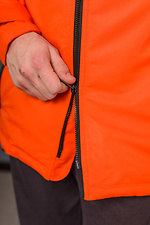 Утепленная весенняя куртка парка оранжевого цвета AllReal 8042043 фото №7