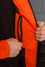 Утепленная весенняя куртка парка оранжевого цвета AllReal 8042043 фото №8
