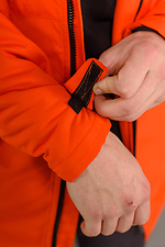 Утепленная весенняя куртка парка оранжевого цвета AllReal 8042043 фото №9