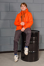 Утепленная весенняя куртка парка оранжевого цвета AllReal 8042043 фото №11