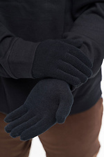 Men's Warm Gloves Black Without 8056043 photo №4