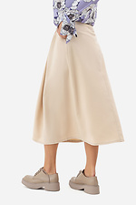 Женская юбка GUI А-силуэта на пуговицах молочного цвета Garne 3042044 фото №4