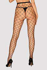 Black erotic fishnet tights Obsessive 4027045 photo №2