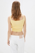Ribbed short knit top with wide straps Sewel 4038045 photo №3