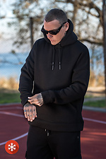 Bless 3 Men's Warm Hoodie Black Teamv 8034045 photo №2