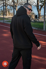 Bless 3 Men's Warm Hoodie Black Teamv 8034045 photo №5