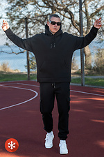 Bless 3 Men's Warm Hoodie Black Teamv 8034045 photo №7