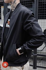 Padded Softshell Bomber Jacket Without 8049045 photo №4
