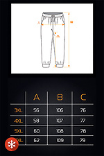 Men's warm pants Big Simple 3 Black Teamv 8034046 photo №7