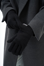 Women's Warm Gloves 26 Black Without 8056046 photo №3