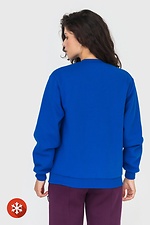 SIM-Bomberjacke aus Fleece mit blauem Strickfutter Garne 3041047 Foto №4