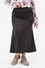 Женская юбка шестиклинка CELIA коричневого цвета Garne 3042047 фото №7