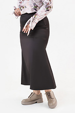 Женская юбка шестиклинка CELIA коричневого цвета Garne 3042047 фото №9