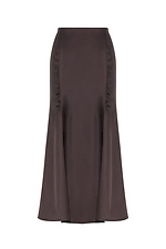 Женская юбка шестиклинка CELIA коричневого цвета Garne 3042047 фото №11