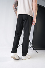 Men's sports pants Simple Straight 2 Black Teamv 8034047 photo №4