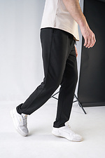 Men's sports pants Simple Straight 2 Black Teamv 8034047 photo №5