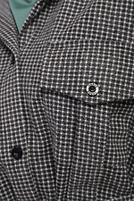 ORUSYA long wool blend shirt with belt and large patch pockets Garne 3040048 photo №5