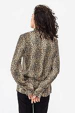 Леопардова жіноча блуза GERTIE з зав'язкою Garne 3042048 фото №6