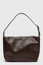 Damen-Tasche aus Öko-Leder, Schokoladenbraun Garne 3300048 Foto №1