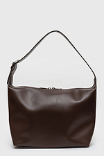 Damen-Tasche aus Öko-Leder, Schokoladenbraun Garne 3300048 Foto №5