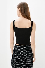 Ribbed short knit top with wide straps Sewel 4038048 photo №2