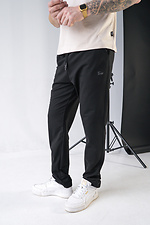 Simple Straight Big 2 Men's Sweatpants Black Teamv 8034048 photo №2