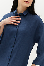 Long dress shirt in linen with buttons Garne 3039049 photo №8