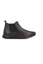 Demi-season black leather men's chelsea boots Forester 4203049 photo №3