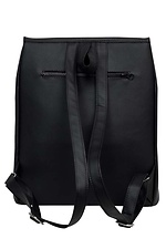Большой черный рюкзак из кожзама с отделением для ноутбука SamBag 8045049 фото №5