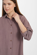 Long dress shirt in linen with buttons Garne 3039050 photo №9