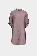 Long dress shirt in linen with buttons Garne 3039050 photo №10
