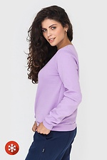 Damen-Sweatshirt aus Baumwolle, lila Farbe Garne 3041050 Foto №2