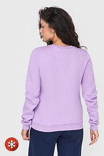 Damen-Sweatshirt aus Baumwolle, lila Farbe Garne 3041050 Foto №3