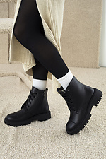 Women's winter leather boots with low speed.  4206050 photo №2