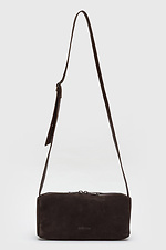 Schokoladenfarbene Wildledertasche für Damen. Garne 3300051 Foto №2
