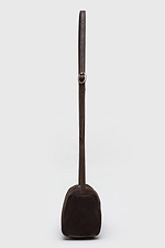 Schokoladenfarbene Wildledertasche für Damen. Garne 3300051 Foto №4