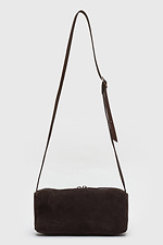 Schokoladenfarbene Wildledertasche für Damen. Garne 3300051 Foto №5