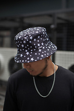Printed summer panama with stars Without 8048051 photo №2