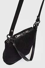 Schwarze Wildledertasche für Damen. Garne 3300052 Foto №5
