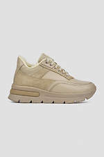 Damen-Wintersneaker aus echtem Leder mit Fell. 4206052 Foto №2