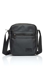 Black leatherette messenger bag SamBag 8045052 photo №5
