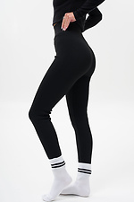 ЖІночі Теплі Лосини В Рубчик На Хутрі Chery Black Without 8056052 фото №4