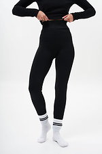 ЖІночі Теплі Лосини В Рубчик На Хутрі Chery Black Without 8056052 фото №5