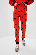 CLEAN jersey sweatpants with large dot cuffs Garne 3038053 photo №1