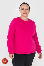 Damen-Sweatshirt aus Baumwolle in Fuchsia Garne 3041053 Foto №1