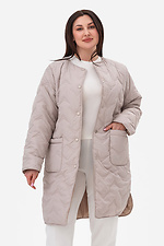 TONE beigefarbener Mantel Garne 3044053 Foto №2