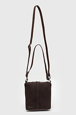 Schokoladenfarbene Wildledertasche für Damen. Garne 3300053 Foto №3
