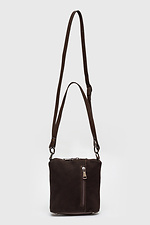 Schokoladenfarbene Wildledertasche für Damen. Garne 3300053 Foto №4