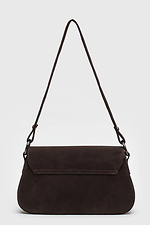 Schokoladenfarbene Wildledertasche für Damen. Garne 3300054 Foto №4