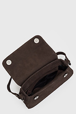 Schokoladenfarbene Wildledertasche für Damen. Garne 3300054 Foto №5